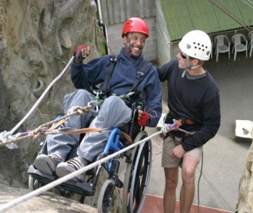 wheelchair-abseil